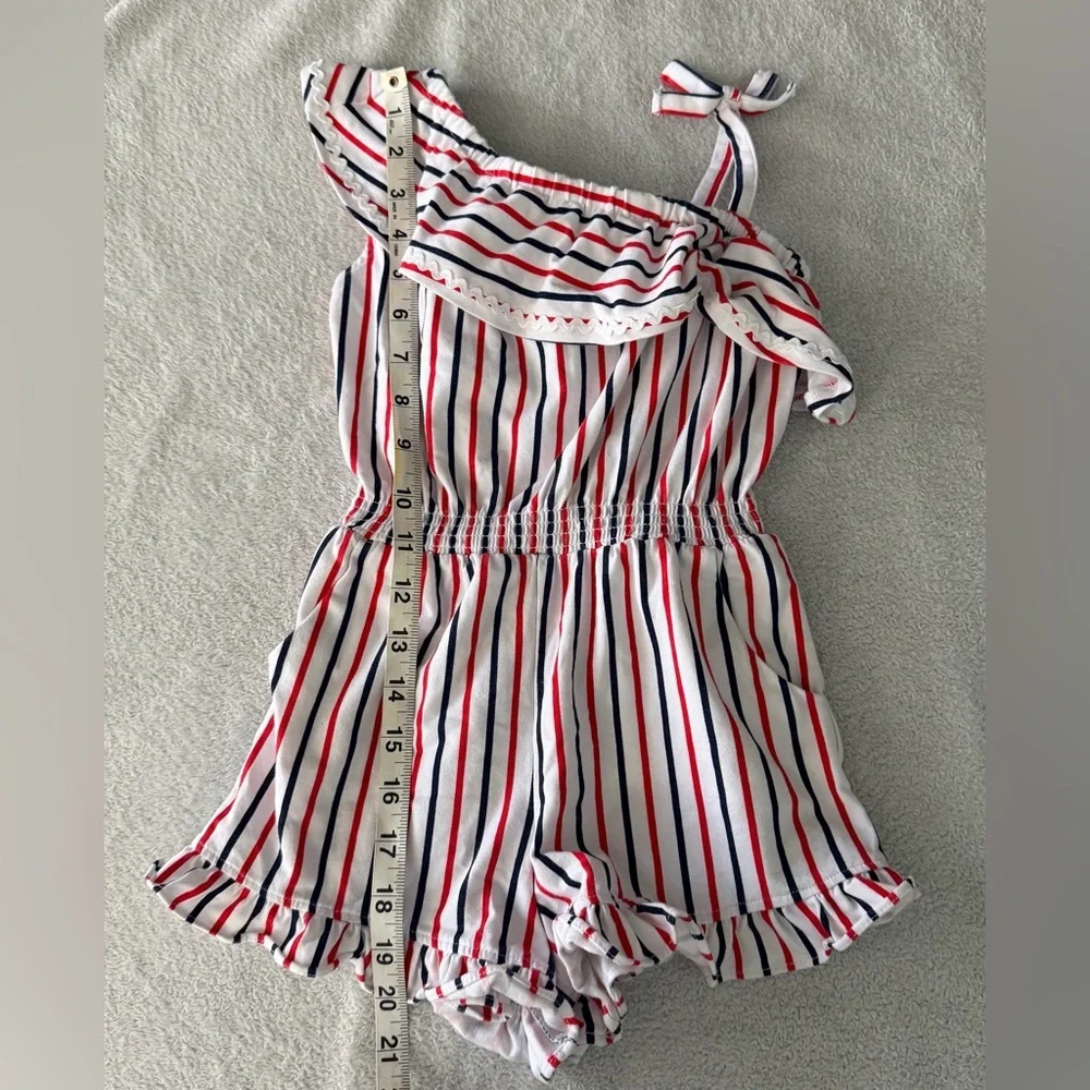 Janie and Jack | Red White & You Stripe Romper | 4